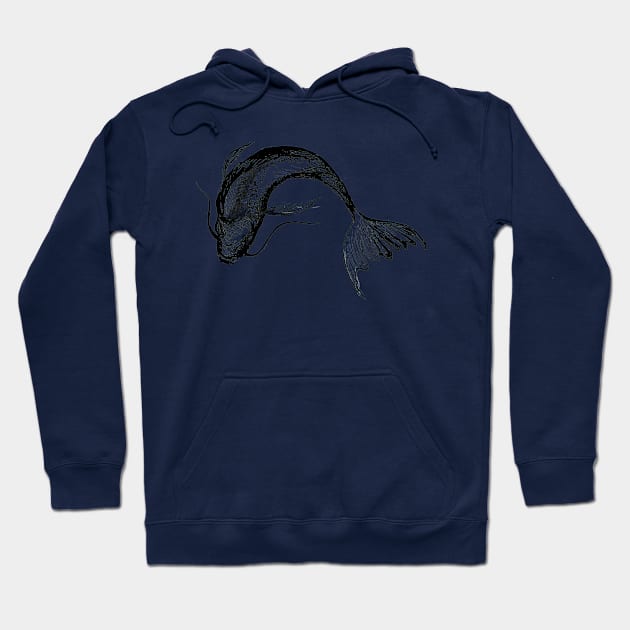 Fish doodle Hoodie by Ljuko